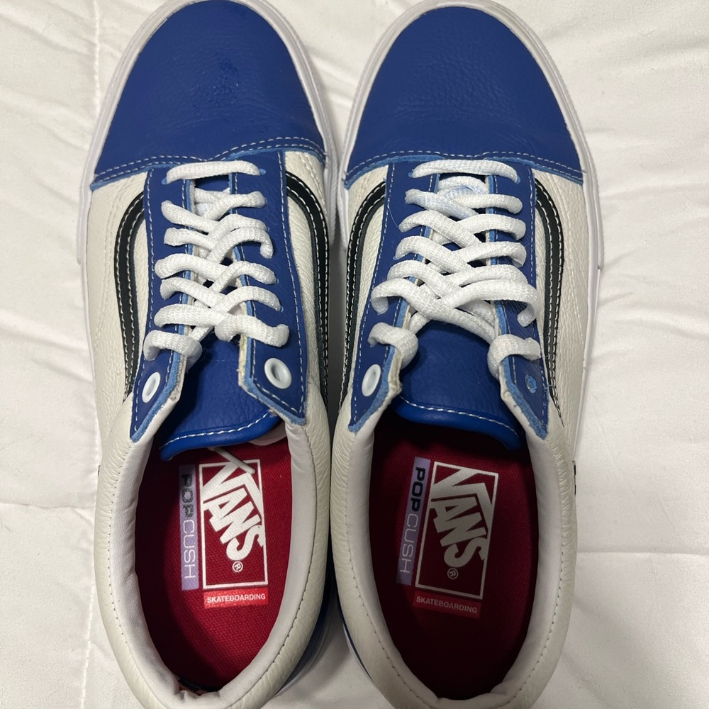 Vans pop Cush skateboarding . Men’s . Size 9 . Worn once.Leather